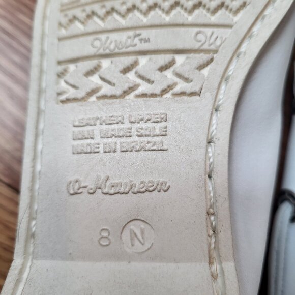 Nine West Moccasin Loafers White Animal Print Size 8 - Picture 3 of 8